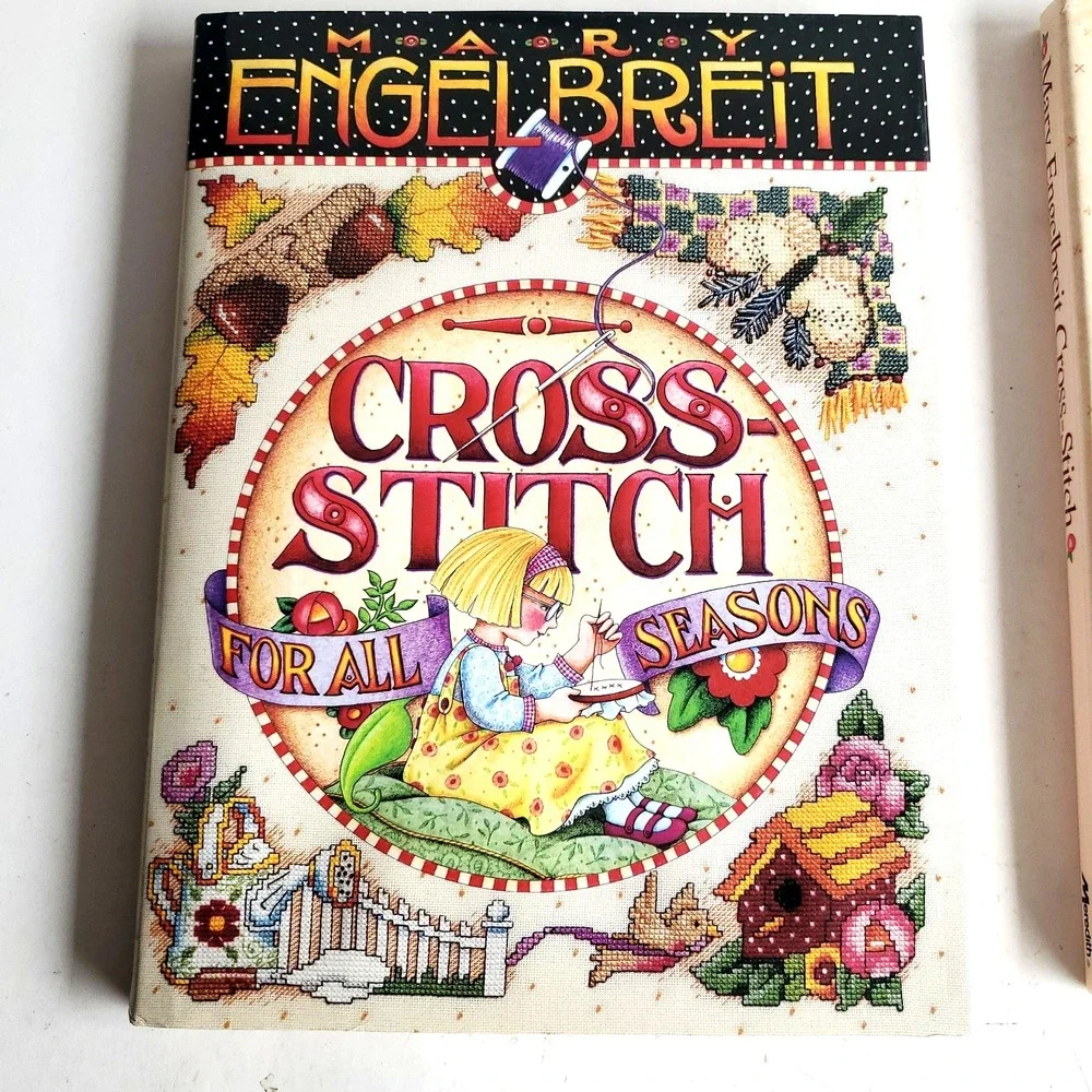 Mary Engelbreit Cross-Stitch for All Seasons Make a Wish HB HC NOS